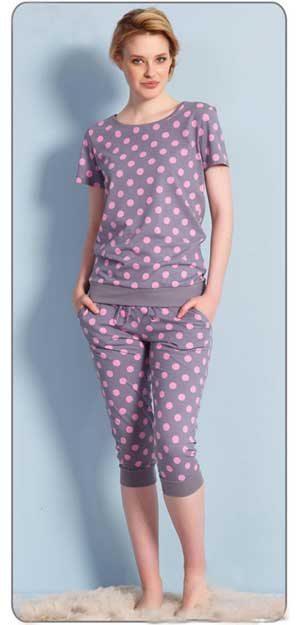 пижамы для девочек  в горошек 139